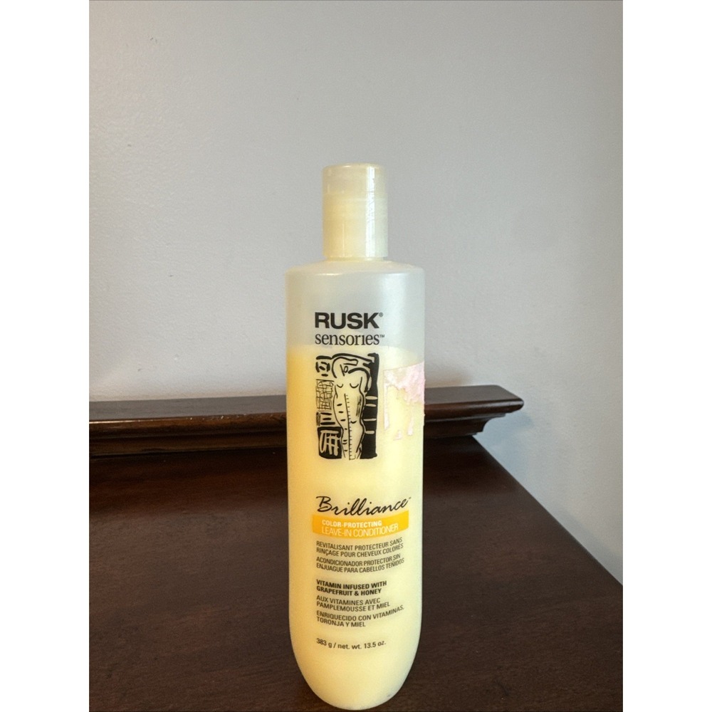 Rusk Sensories Brilliance Color Protecting Leave In Conditioner Honey 13.5 Oz
